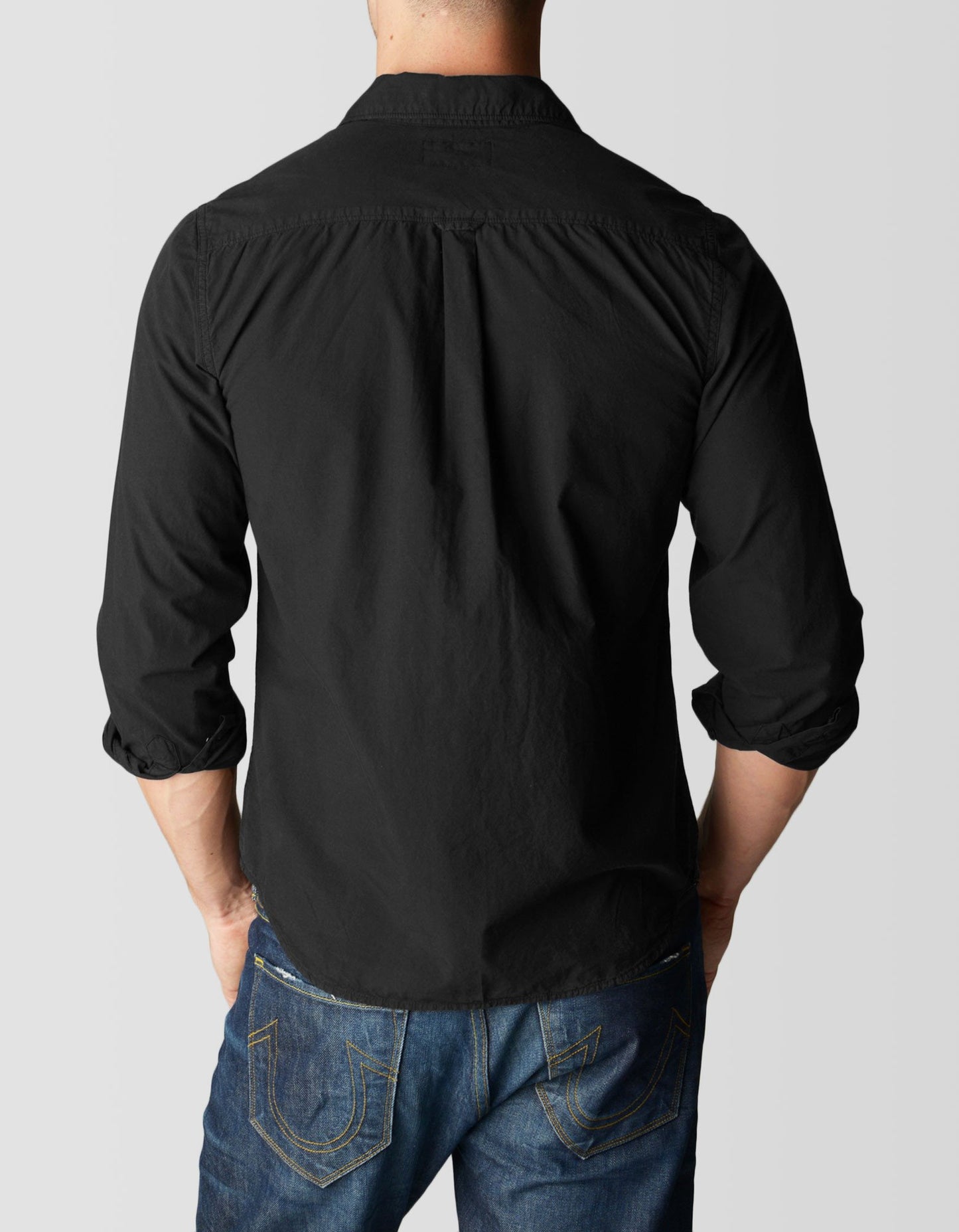 SOLID SINGLE POCKET MENS SHIRT