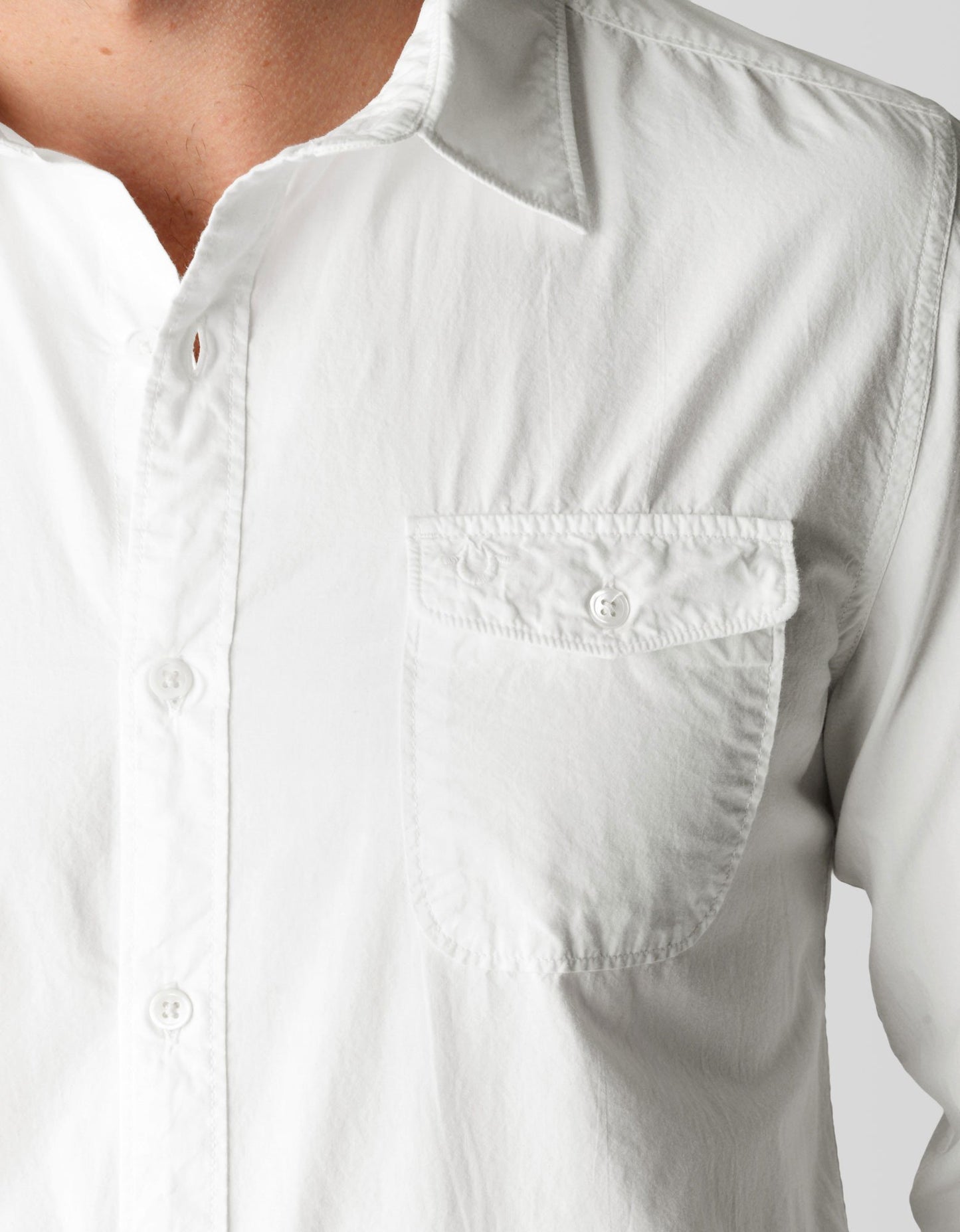 SOLID SINGLE POCKET MENS SHIRT